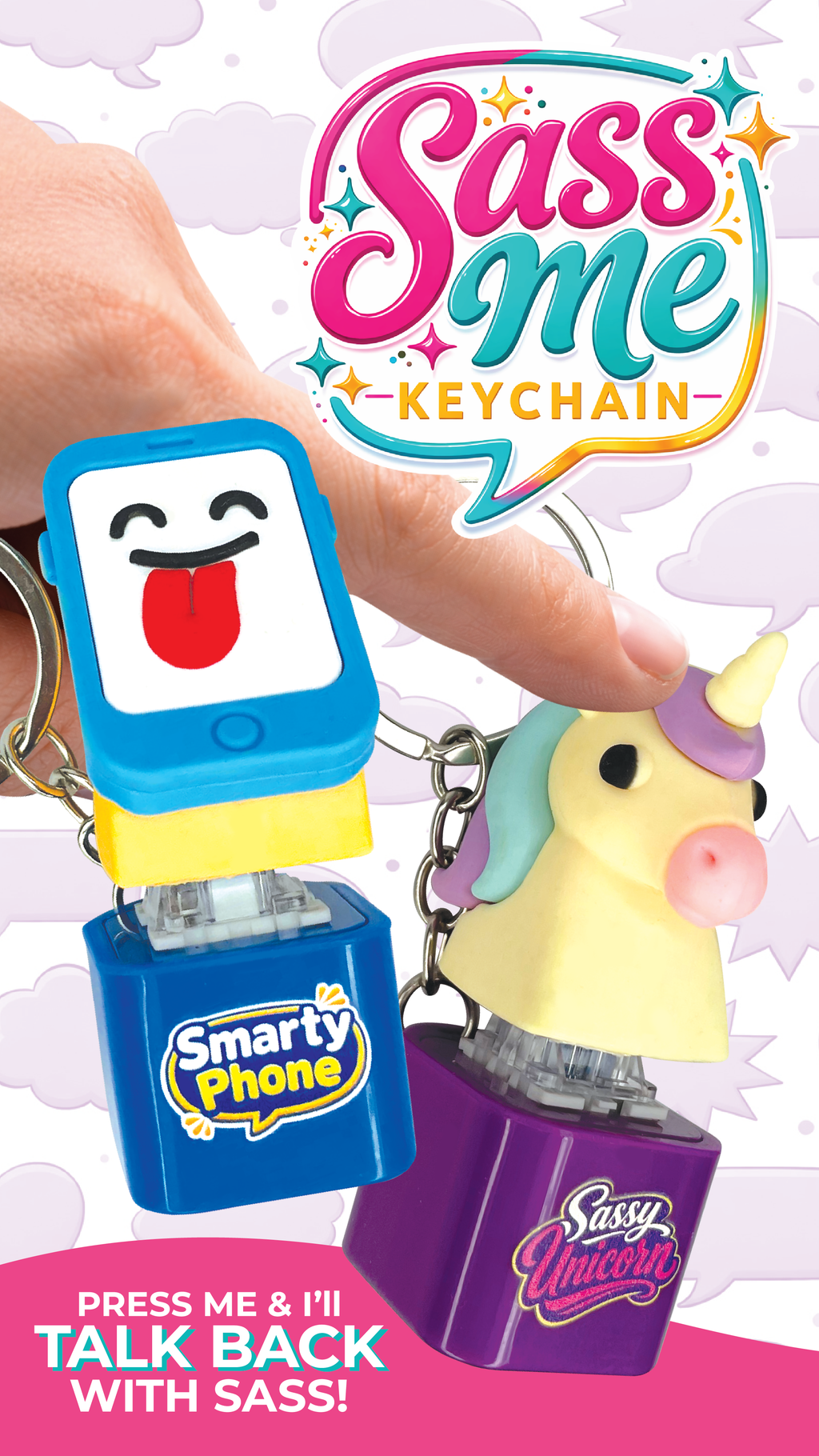 Sass Me Keychain Clicker
