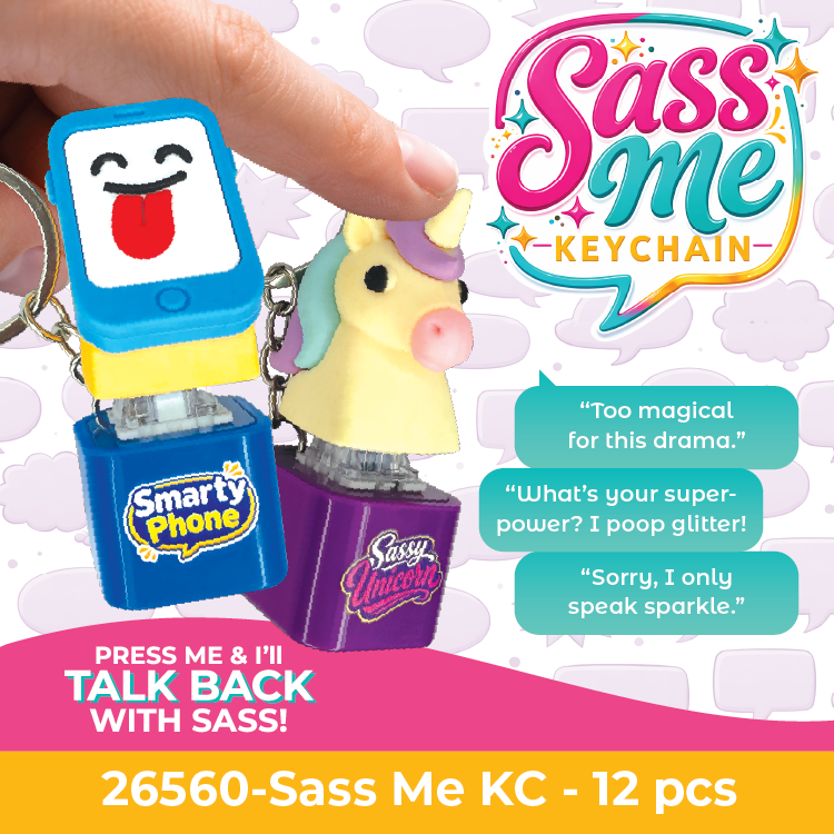 Sass Me Keychain Clicker