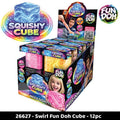 Fun Doh Swirl Squishy Cube — Random Color
