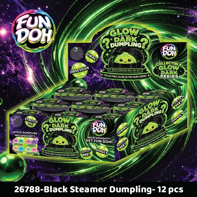 Fun Doh Dumplings — Glow-in-the-Dark — Black Container