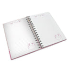 Chi's Sweet Home Purrty in Pink Spiral Hardcover Notebook
