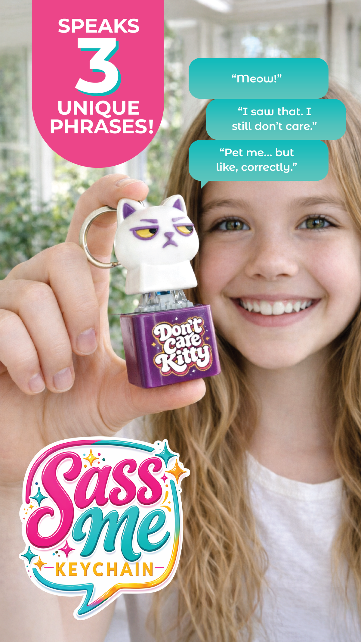 Sass Me Keychain Clicker