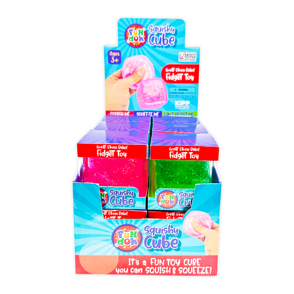 Fun Doh Squish & Squeeze Sparkle Cube