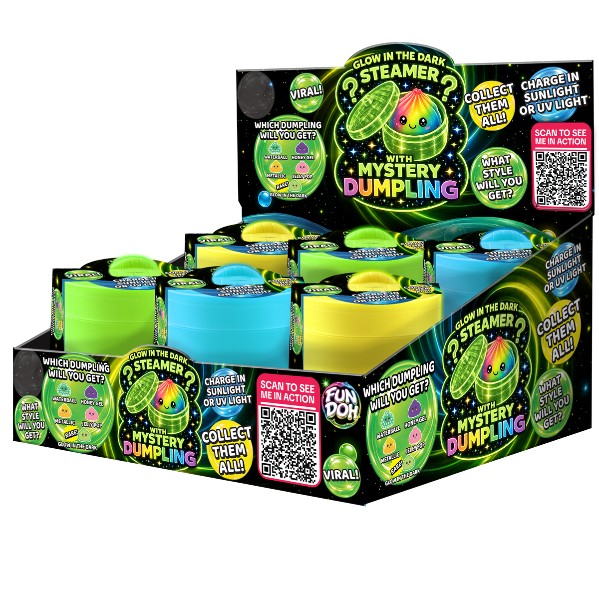 Fun Doh Dumplings — Mystery — Glow Container